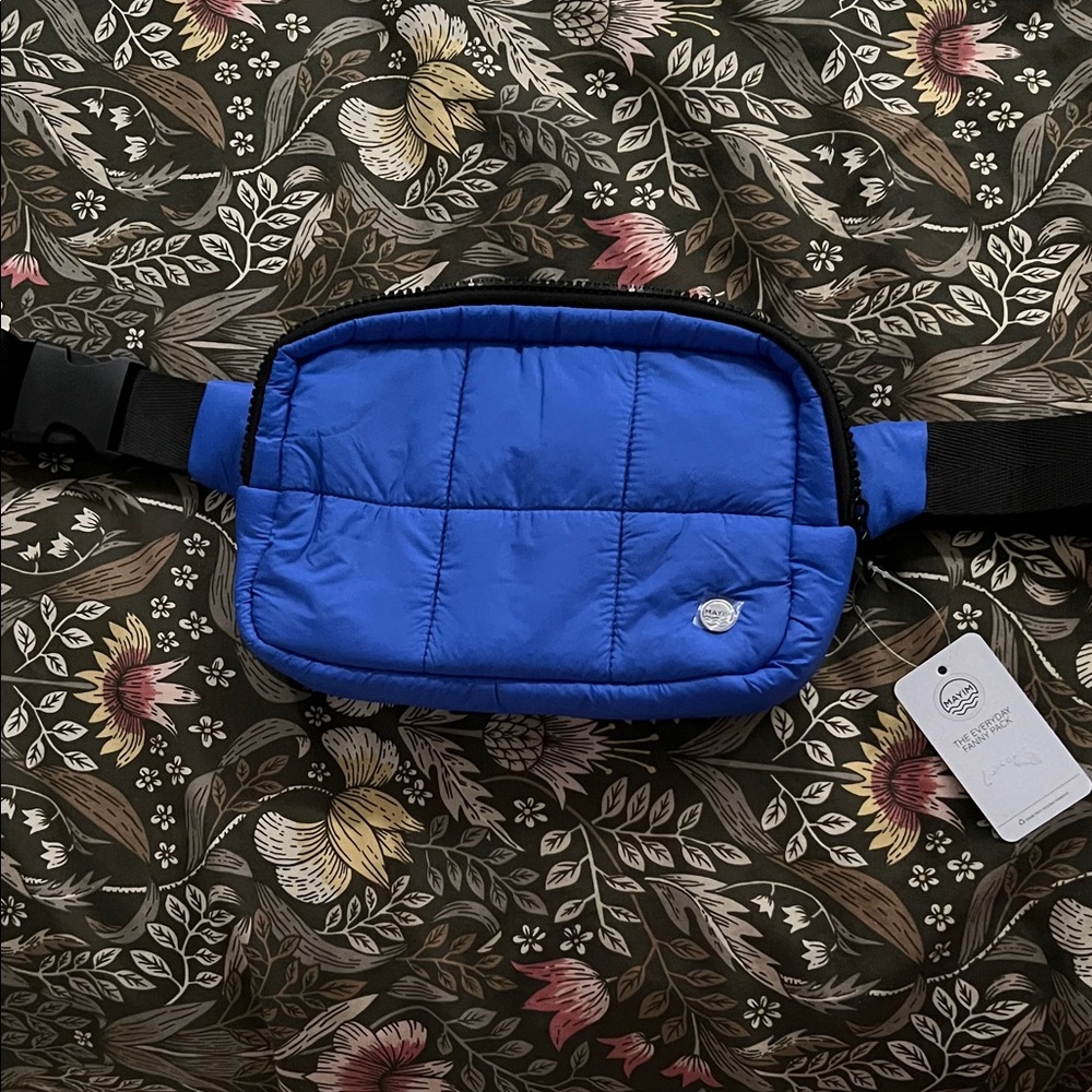 Vibrant Blue Mayim Belt Bag for travel or everyday use.